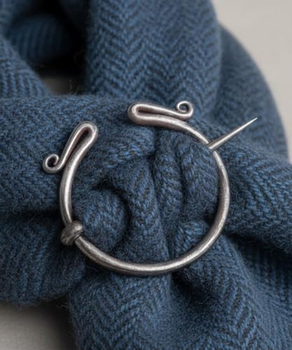 Viking Omega-Fibel - Handgemaakt van ijzer diameter 4,2 cm