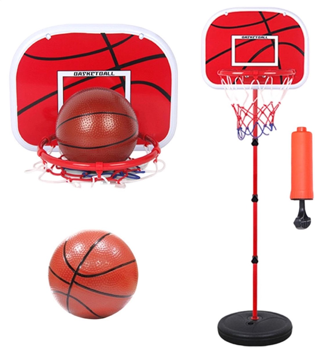 Basketbalring met Standaard - Verstelbaar en Draagbaar voor Kinderen