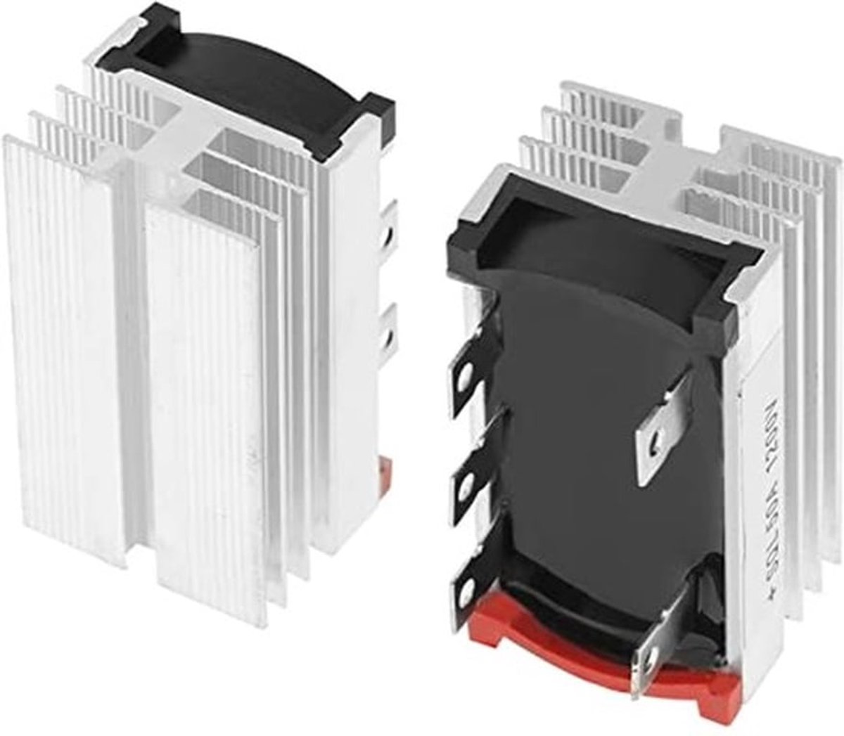 2 stuks bruggelijkrichters, 3-fase diode 50 ampère, 1200 V, aluminium, hoogwaardige AC naar DC 50A1200V voor het omzetten van een AC-ingang naar een DC-uitgang