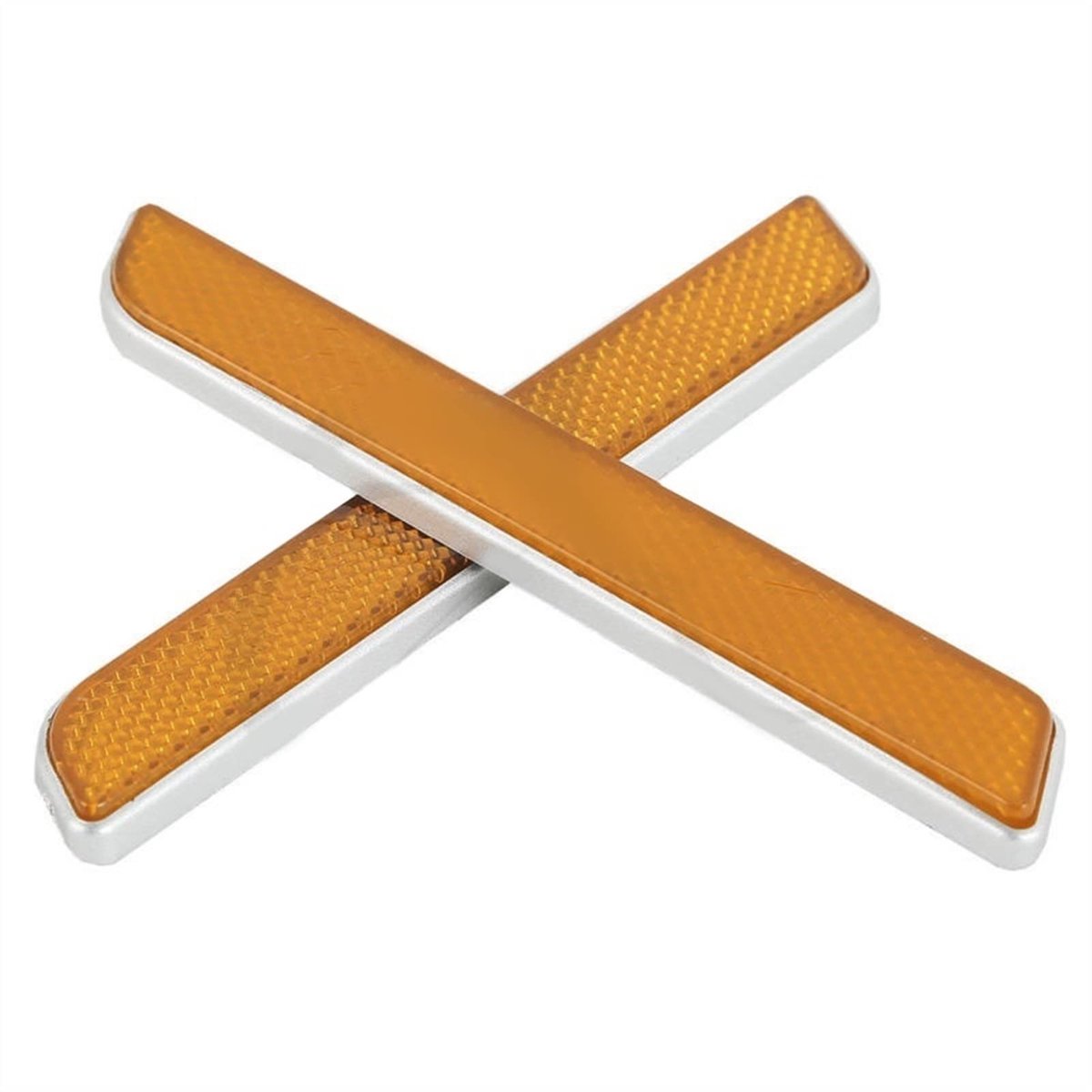 Onderbeen Sliders voor Harley Motorfiets - Reflectoren Oranje en Zilver