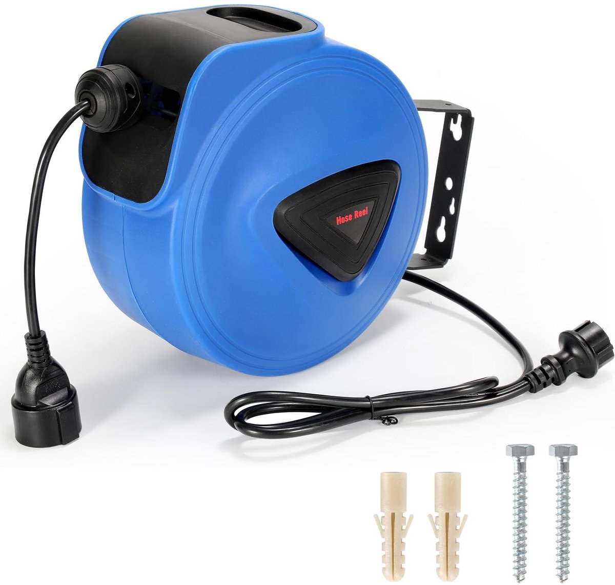 Automatische Kabelhaspel 20 m met Stopfunctie - Blauw