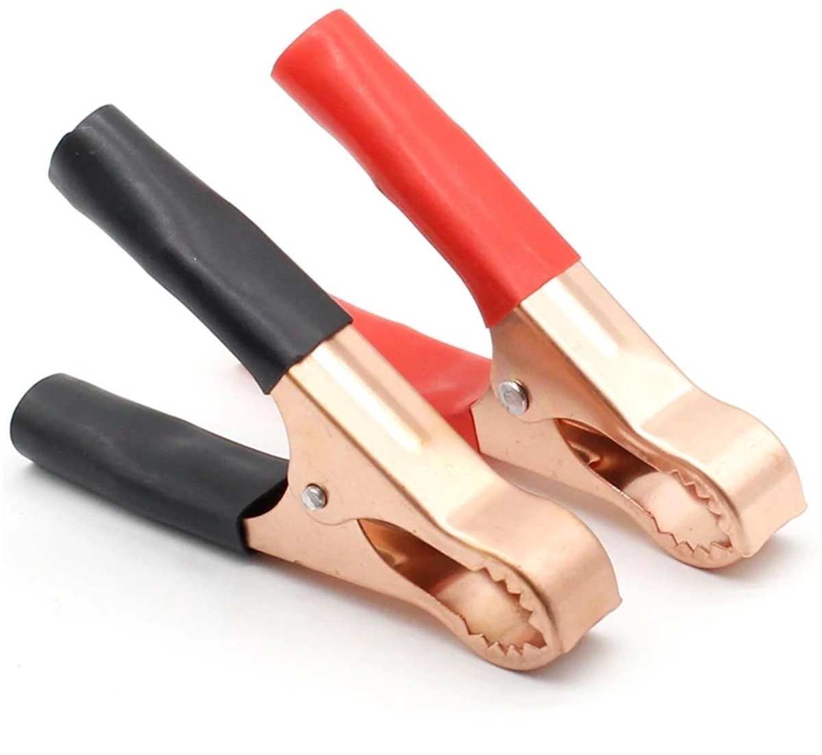 2 x Testklemmen voor Autoaccu - 50 A - Rood en Zwart