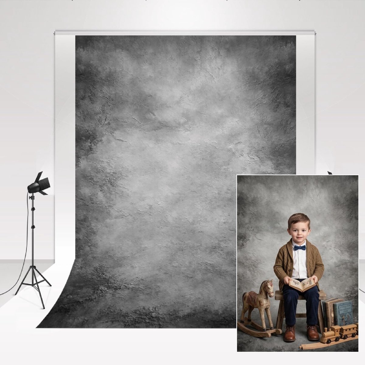 Fotografie Achtergrond - Vintage Textuur 1.5x2.2m
