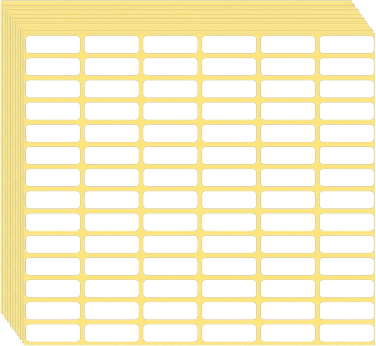 1680 Stuks Witte Zelfklevende Labels 20x10mm, Universele Adreslabels, Lege Labels voor Kantoor, Keuken en School