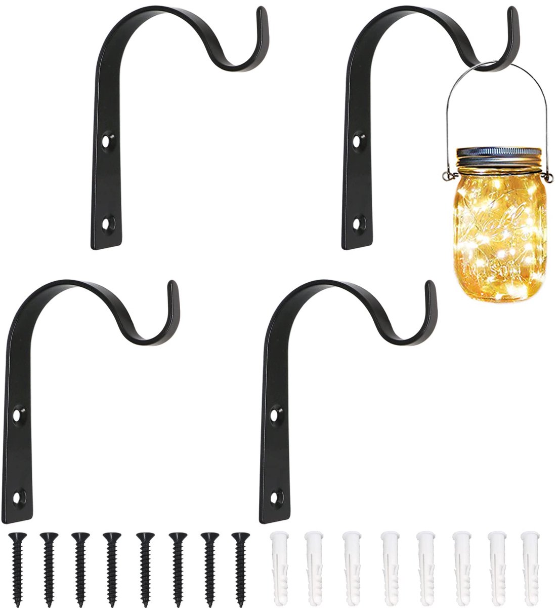 Plantenhouder 7,6 cm - ijzer - wandhaken - perfect voor het ophangen van planten - ShopVlot