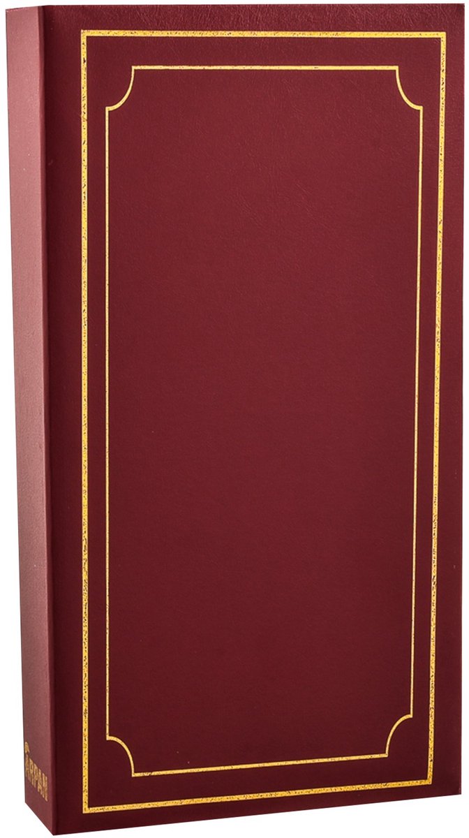 Arpan 6x4 Plain Fotoalbum met 300 Zakken Bordeaux - ShopVlot