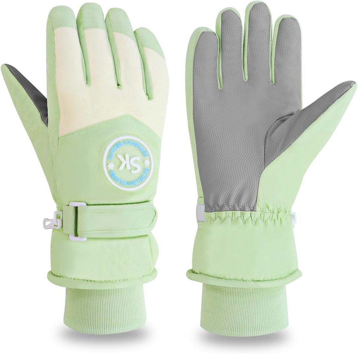 Skihandschoenen - Groen - 29 cm - Waterdicht en Warme Touchscreen-handschoenen - Voor Dames
