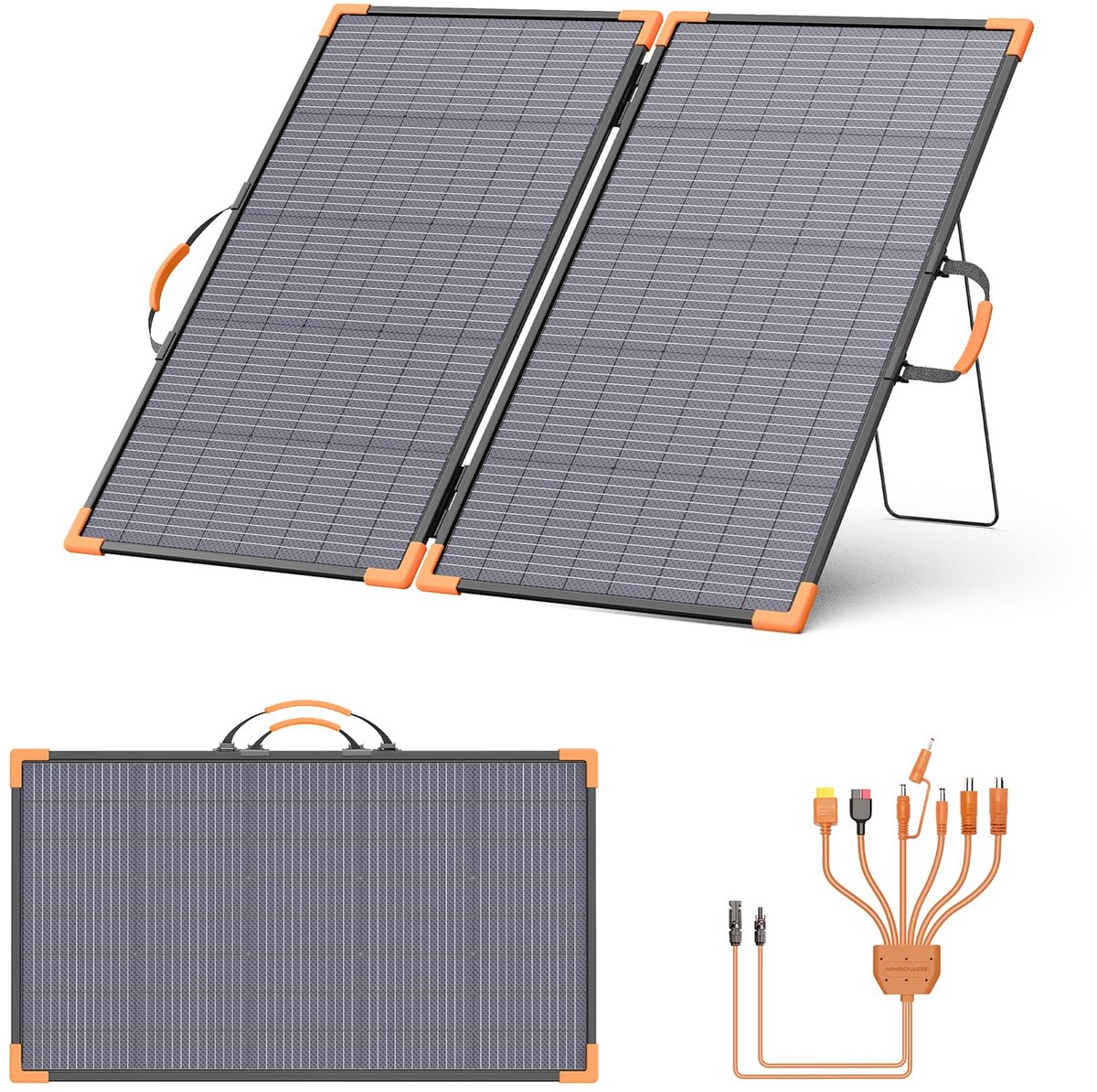 Draagbaar zonnepaneel 220 watt - 24 V bifaciaal - IP68 waterdicht - ideaal voor campers - ShopVlot