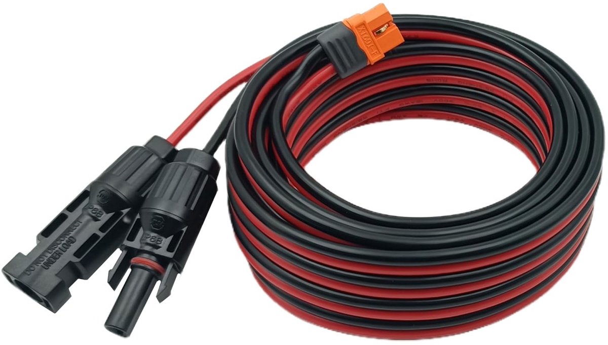 Solar naar XT60i kabel 5 m - 12 AWG - verlenging - compatibel met Ecoflow Delta River - ShopVlot