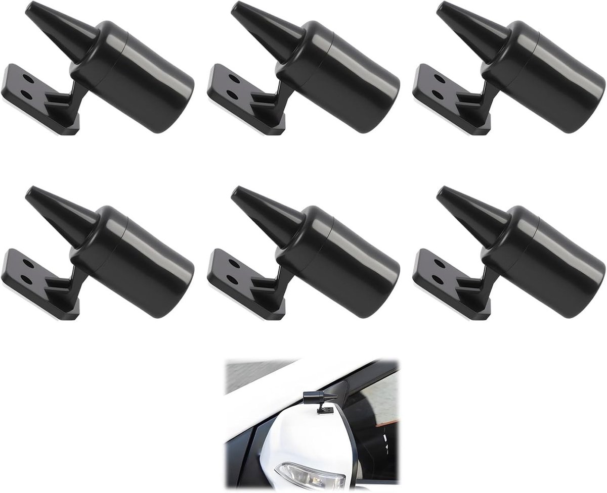 6 Stuks Ultrasone Fluitjes voor Wildzwijn, Veiligheidsrepellent voor Auto en Vrachtwagen, Eenvoudige Installatie tegen Dierenbotsingen