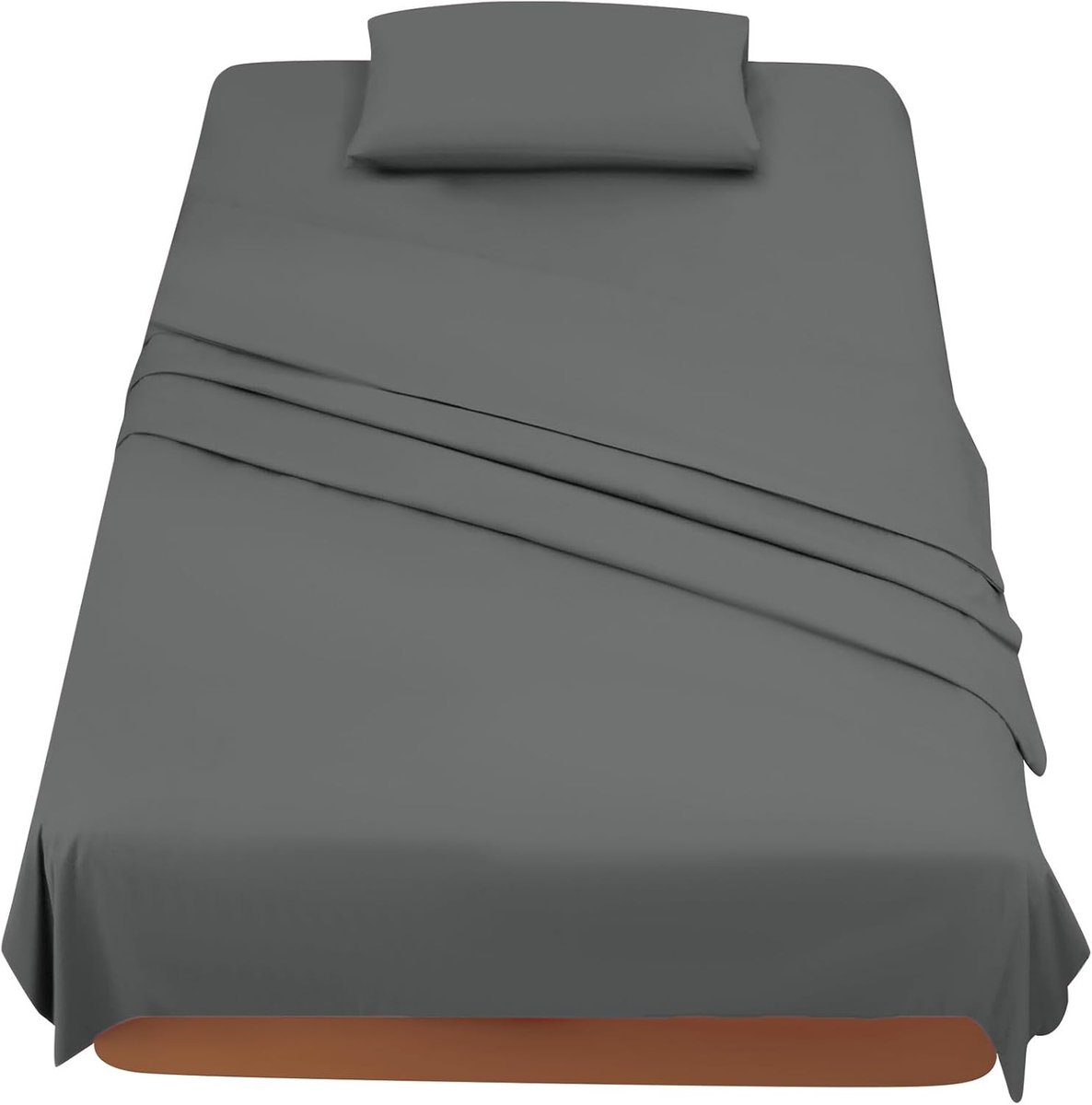 Bed Linen for French Bed 120 - 3-Piece Microfibre Bed Linen - Fitted Sheets - Top Sheet - 1 Pillowcase 50 x 80 cm - ShopVlot