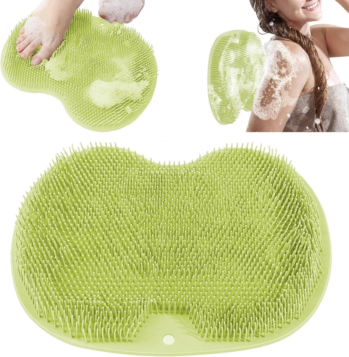 Verzorgende Voetborstel en Massager voor een Ontspannende Douche-ervaring met Antislip Grip