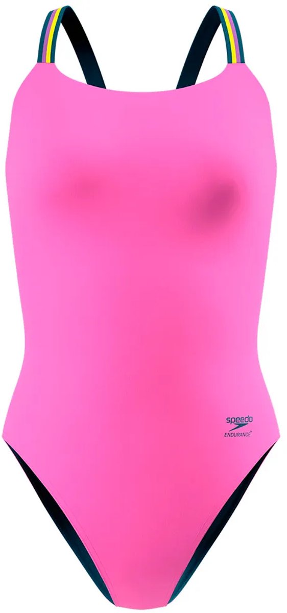 Speedo Solid Comfort V-back Zwemkleding Roze 32 Vrouw