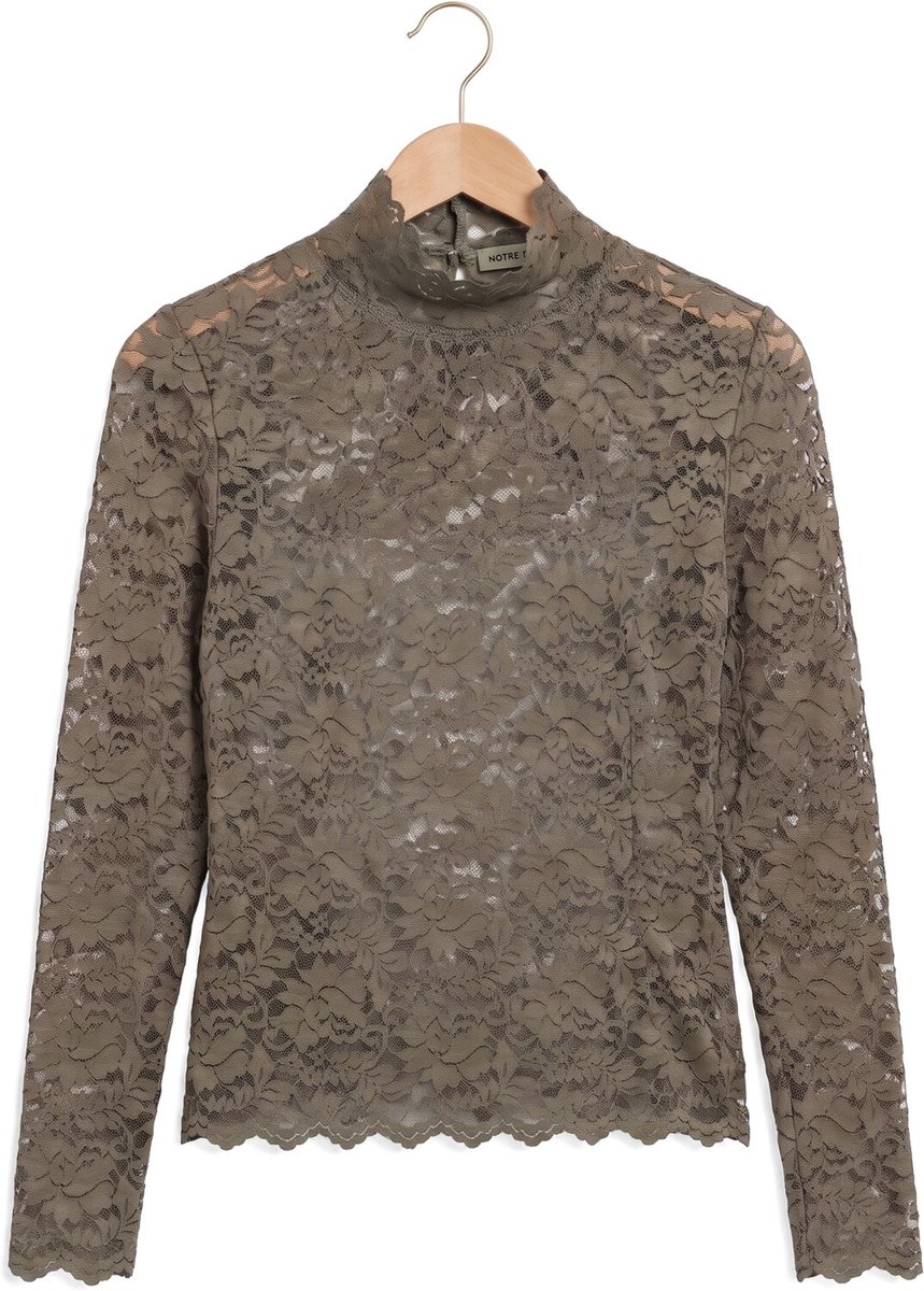 Notre-V Nv-ingelien Tops & T-shirts Dames - Shirt - Groen - Maat M
