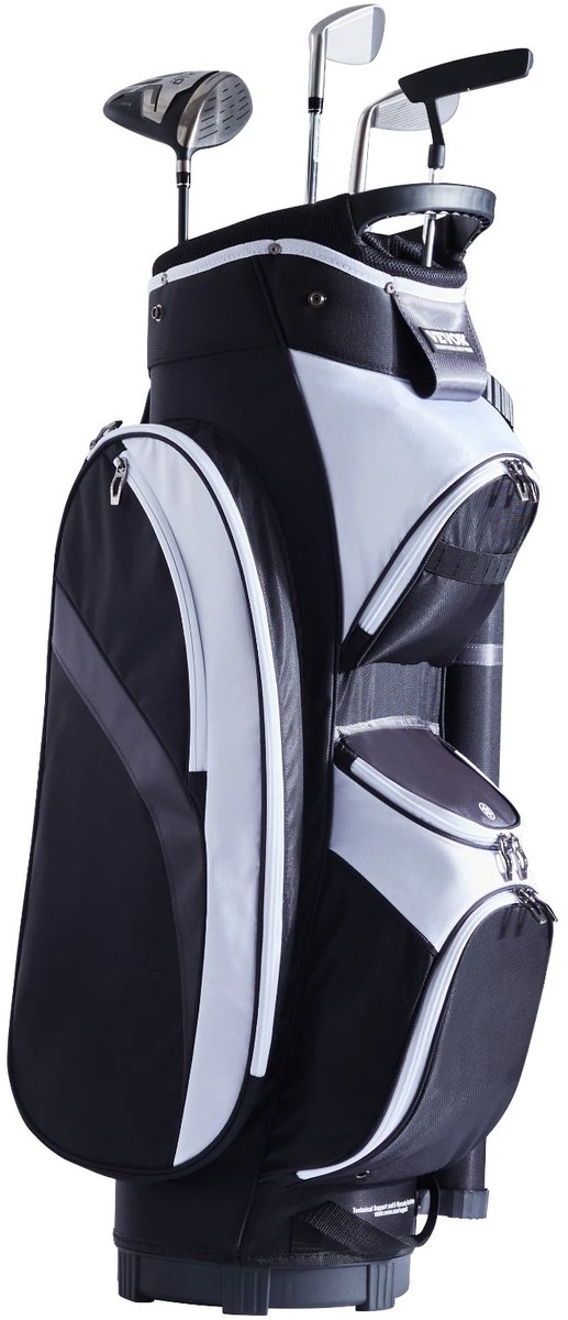 SucceBuy 36" Golftas - 14-vaks - Waterdicht 600D Nylon - Draagbaar - Cardbag - Golfstandaard - Voor hheren en dames