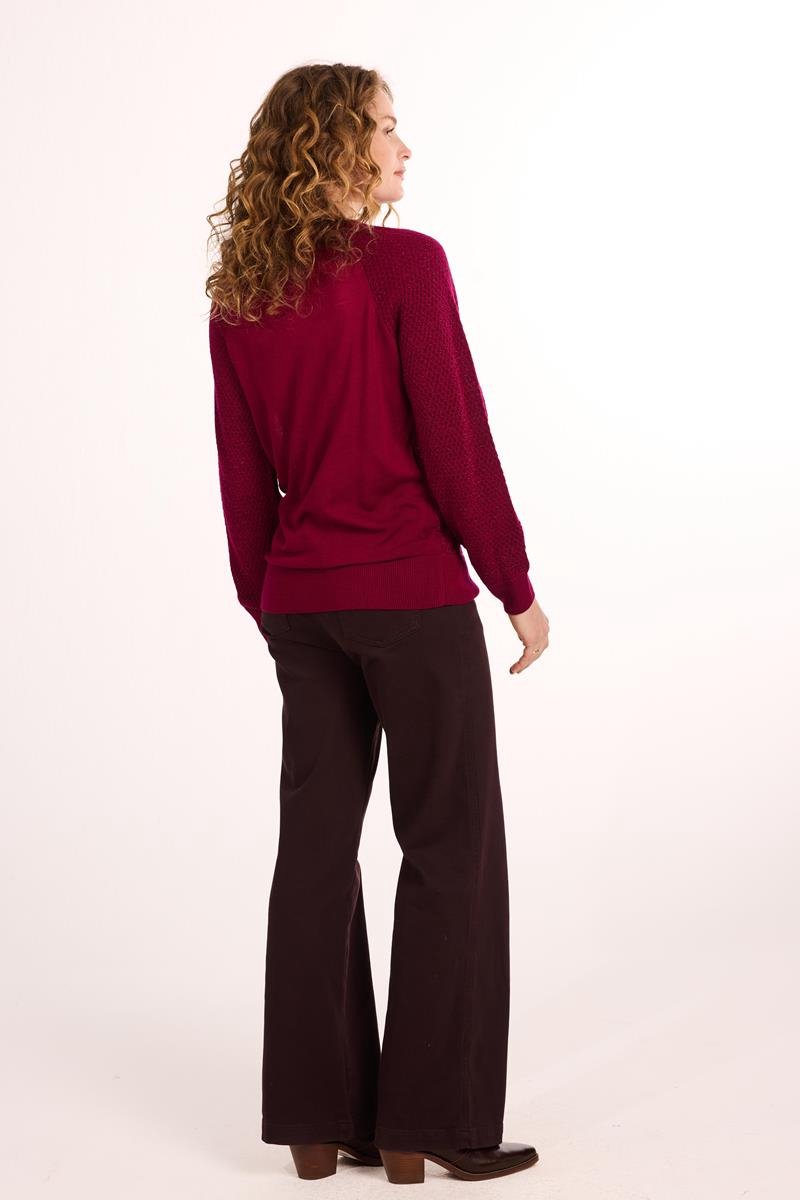 DIDI Dames Pullover Sign Red plum maat 40