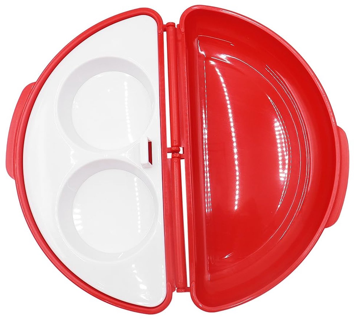 Omeletmaker 2-in-1 - Rood - Geschikt voor omeletten en gepocheerde eieren - Eenvoudig in gebruik - ShopVlot