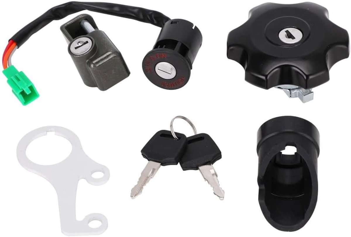 Contactslot-set met 2 aluminium sleutels voor DRZ400SM 2015-2019 motorfiets - ShopVlot
