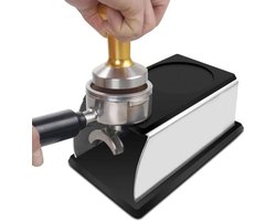 Duurzame koffietamper basis van zwart roestvrij staal, perfect voor thuis, koffiebar en restaurant, essentieel koffieaccessoire