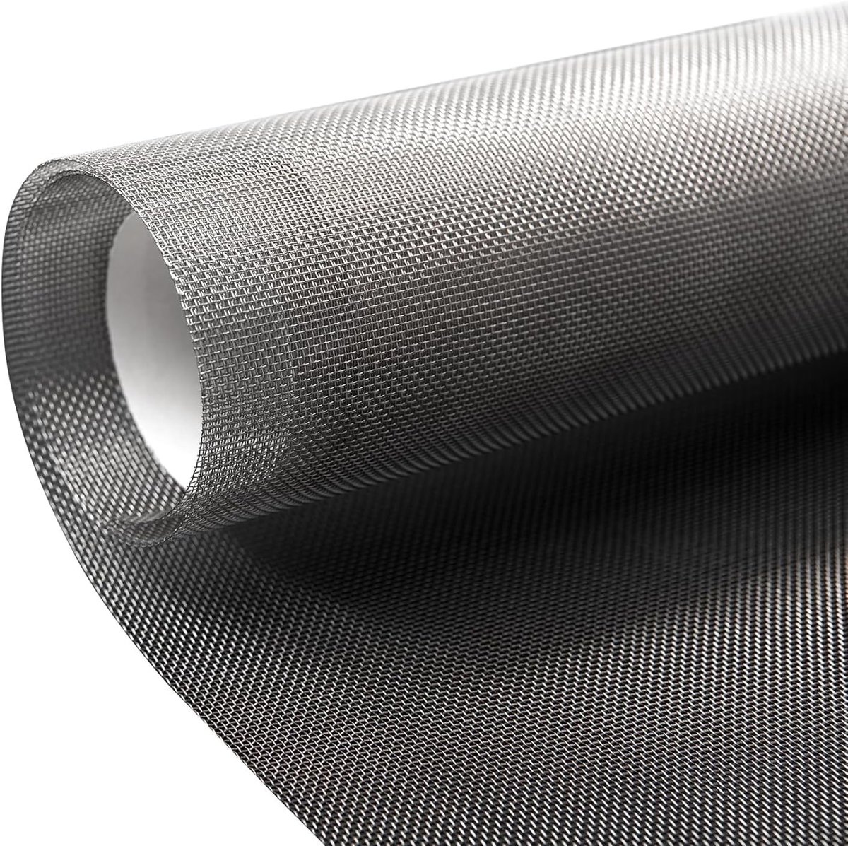 Roestvrijstalen metalen gaasrol 2m x 30cm voor filteren, ventilatie en bescherming