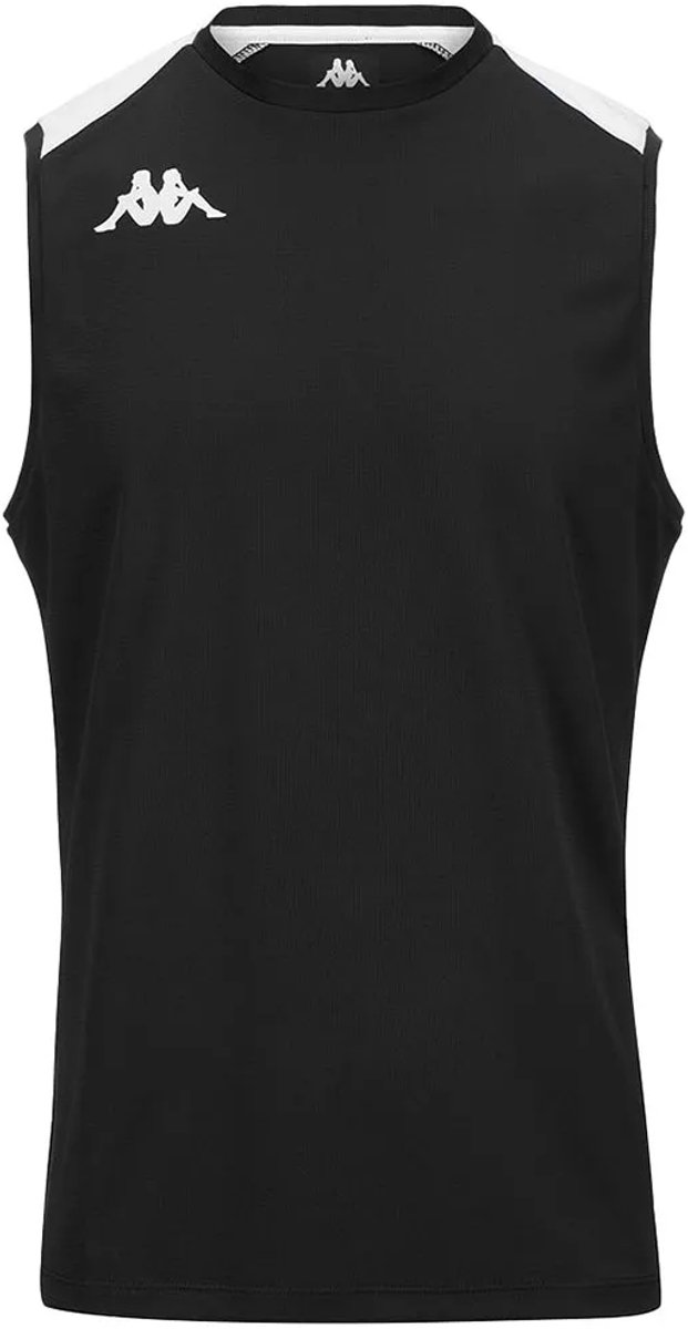 Kappa Lebbio Mouwloos T-shirt Zwart L Man