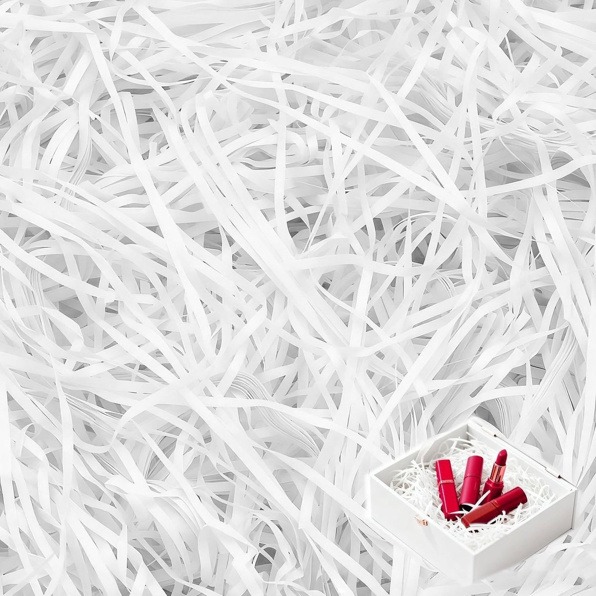 500g vulmateriaal voor cadeaus - Witte geschenkenbox met gescheurd papier voor optimale bescherming en decoratie van uw cadeaus
