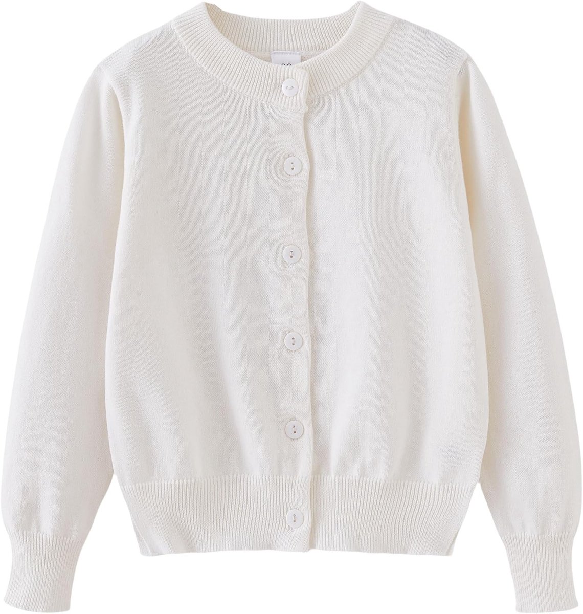 Cardigan voor Kinderen van Katoen met Knopen, Lange Mouwen, Gebreid, Perfect voor Schooluniformen en Casual Outfit