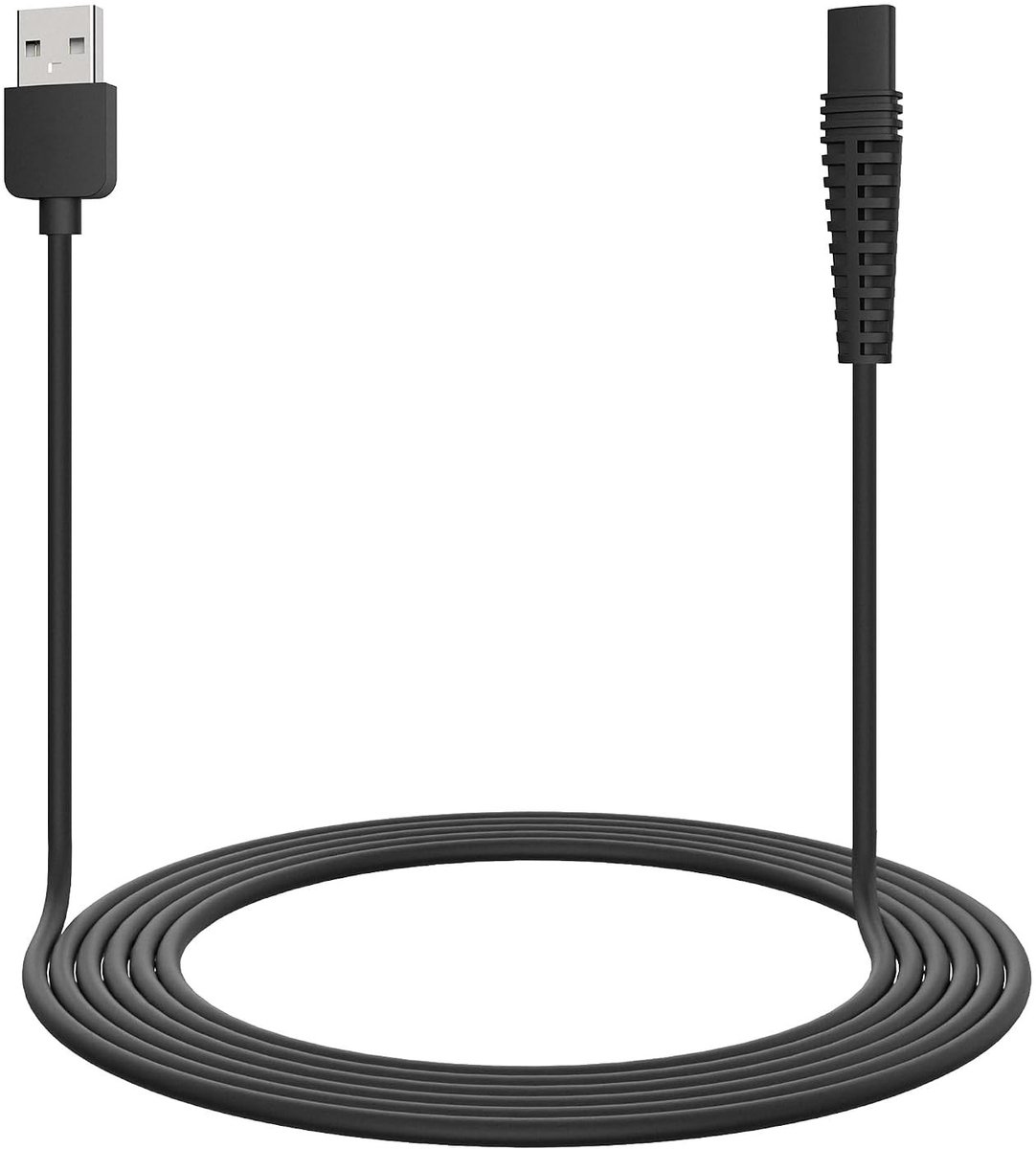 Oplaadkabel voor elektrische scheerapparaten - Vervangende USB-adapterkabel 5V (Zwart) met snelle laadtijd en duurzame kwaliteit