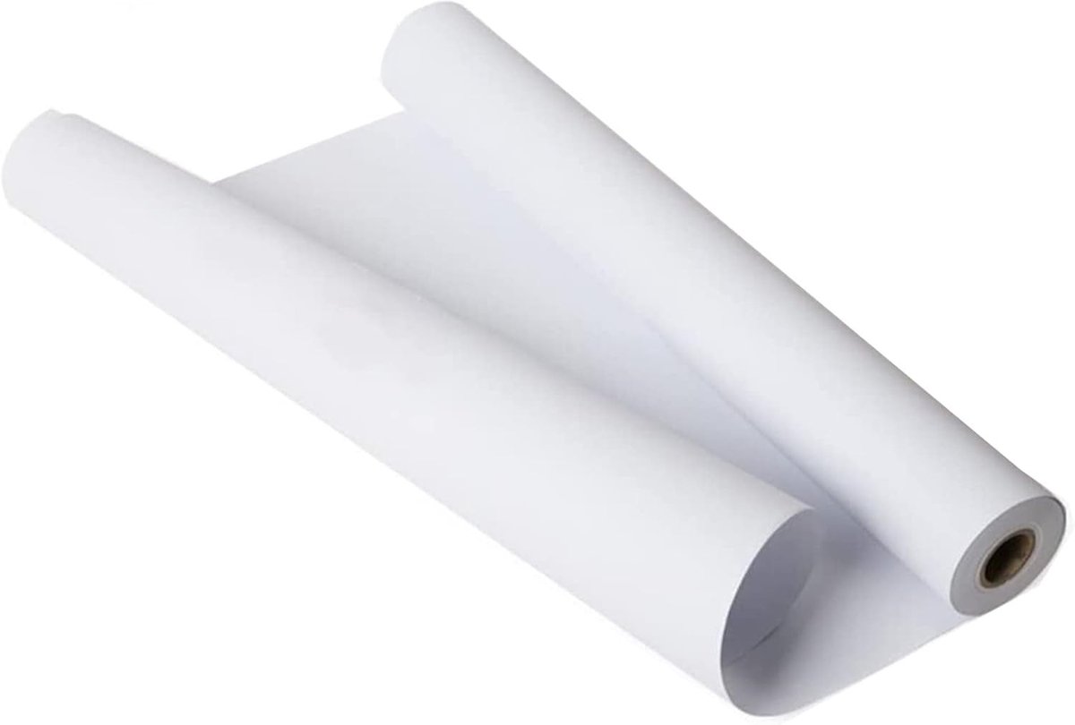 Witte Tekenpapier Rol 30cm x 15M - 70g/m Creatief Papier voor Kinderen, Schilderen, Schetsen en Knutselen