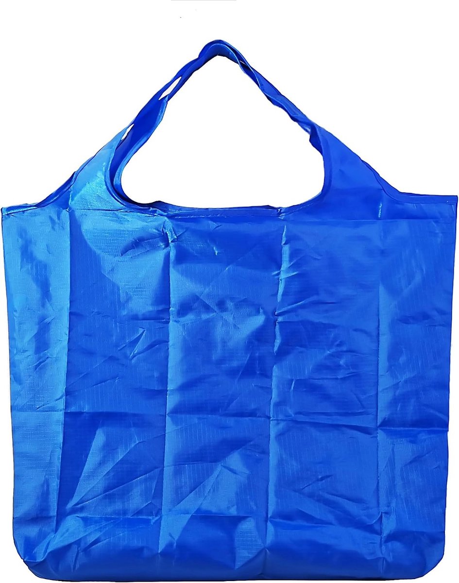 Grote Vouwbare Tas 43 x 66 cm, Herbruikbare Winkeltas, Lichtgewicht Handtas, Sneldrogend en Scheurvast voor Winkelen, Reizen en Uitjes