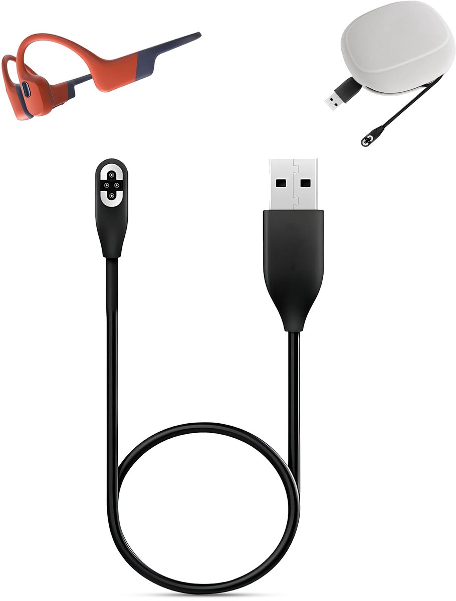 Kabel voor OpenEar Botgeleiding koptelefoon - Draagbare magnetische oplader - USB-oplaadkabel - ShopVlot