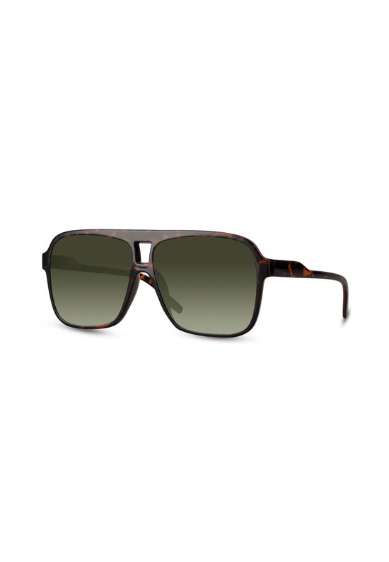 Vierkante Grote Zonnebril Havana Schildpad — afbeelding 2