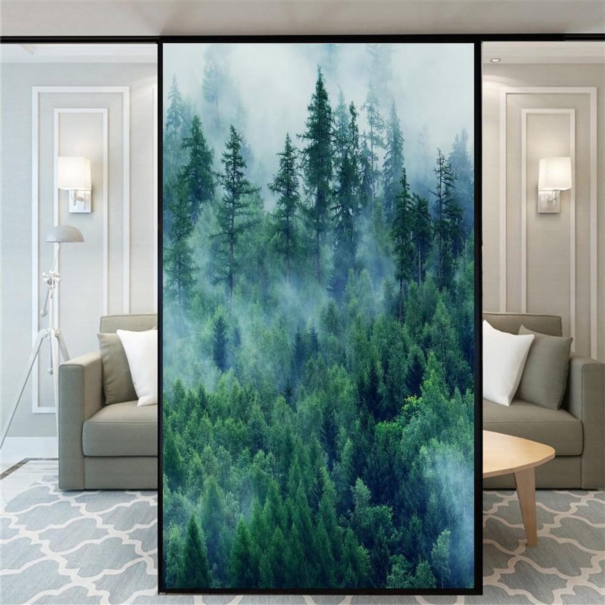 Raamfolie - Privacy folie - Privacy creëren - Statische hechting - 80x120 cm - Wit
