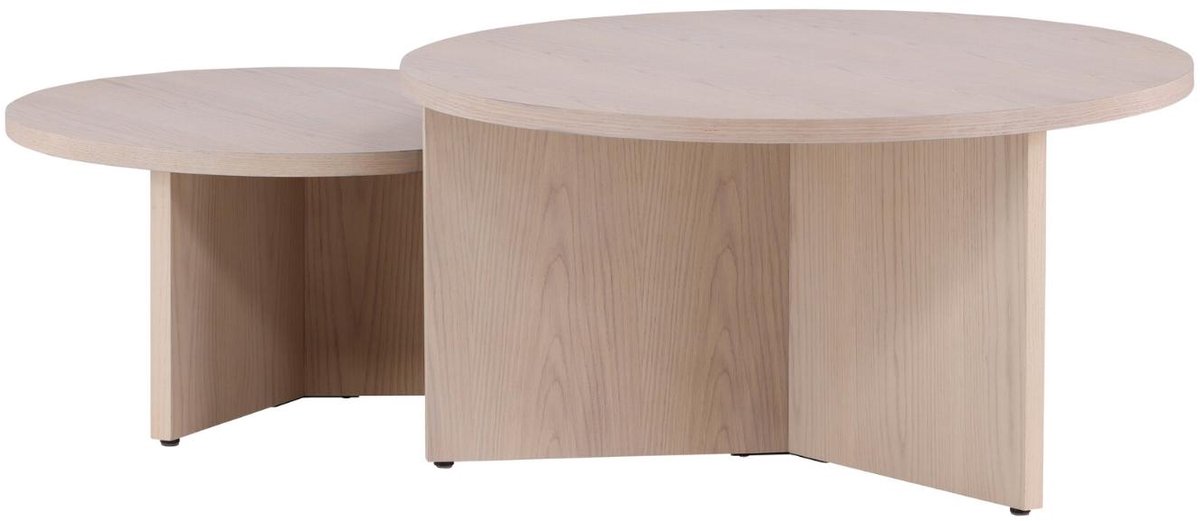 Saltö salontafel set van 2 whitewash.