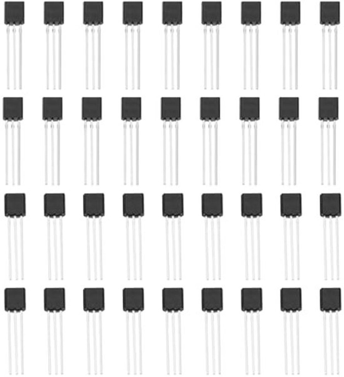 100 stuks laagvermogen transistor laagvermogen triode transistor kit BC547 NPN transistor BC557 PNP transistor voor zonnepaneel elektronisch doe-het-zelf project