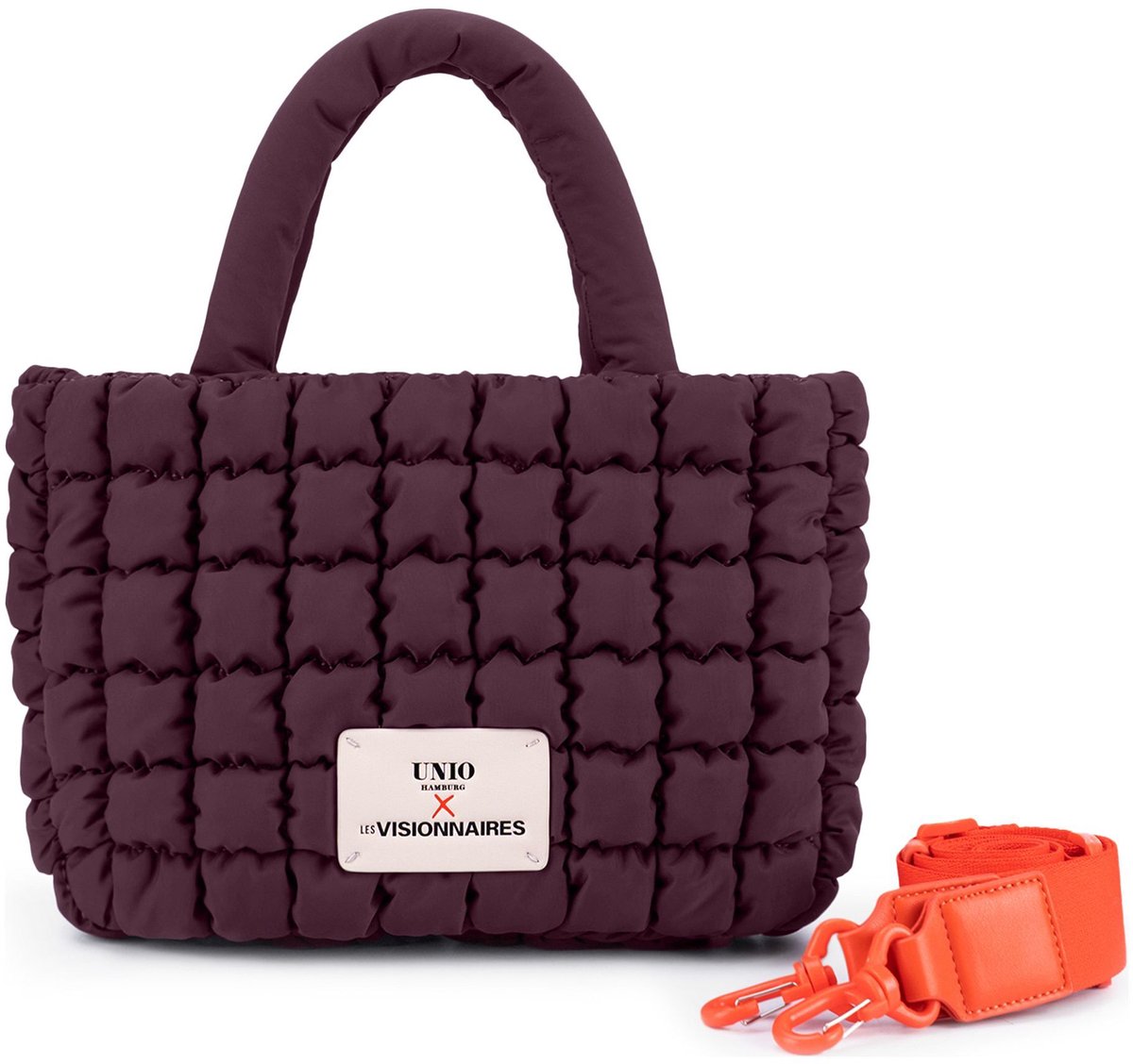 Unio Hamburg x Les Visionnaires handtas schoudertas Bubble Unio Cortina Dark Wine (rood)paars
