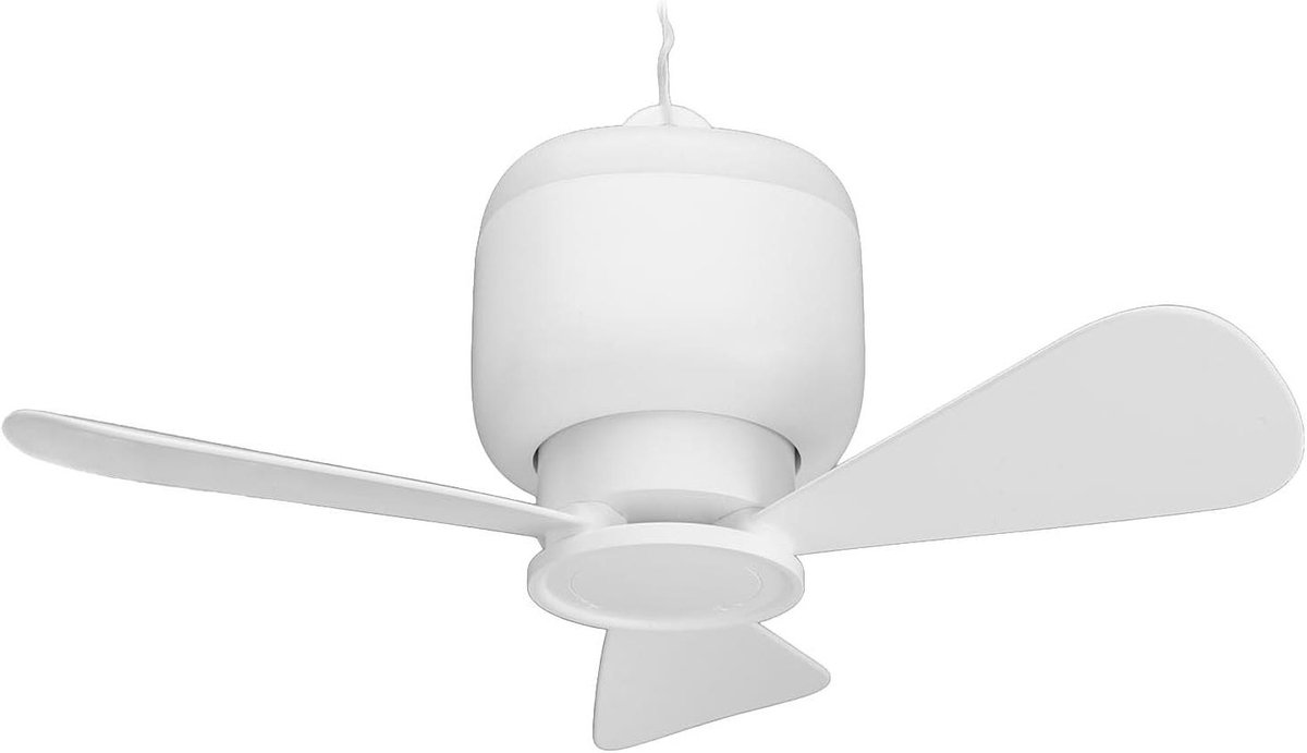 Draagbare Tentventilator - Oplaadbare Ventilator - Kamperen - Afneembare Bladen - 14x12x10 cm - Wit