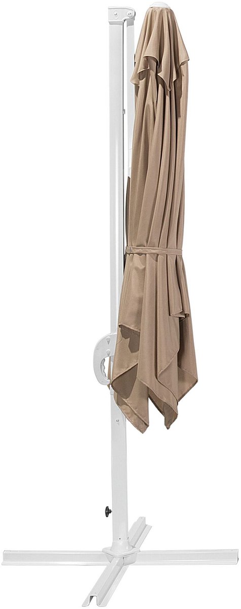 Beliani MONZA - Zweefparasol - beige - polyester