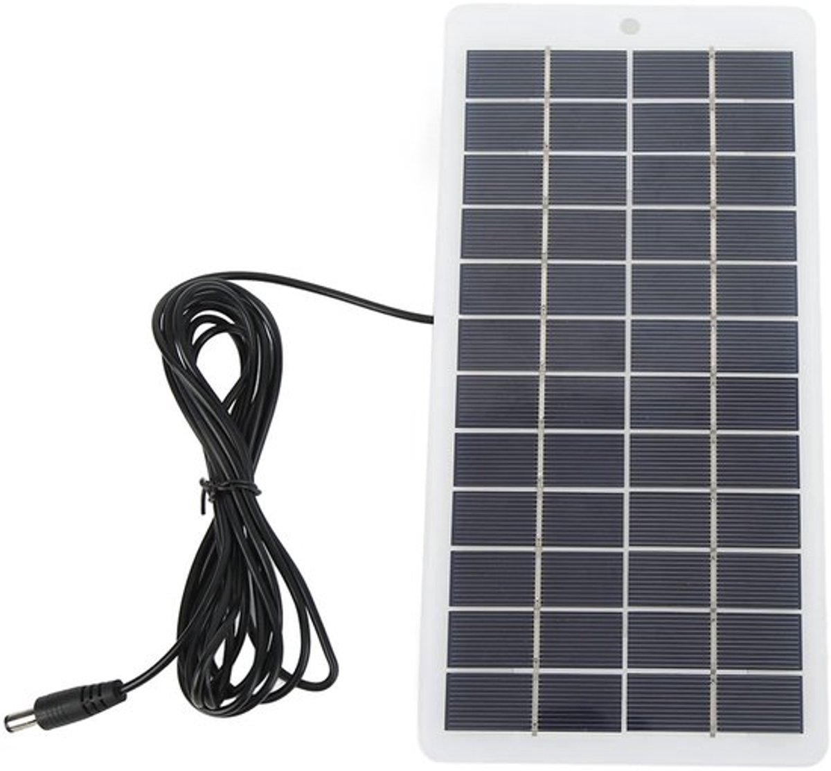 Zonnepaneel, 5 W 12 V, draagbaar zonnepaneel, weerbestendig, zonnecel-collector met DC-interface voor verkeerslichten, duurzame lampen