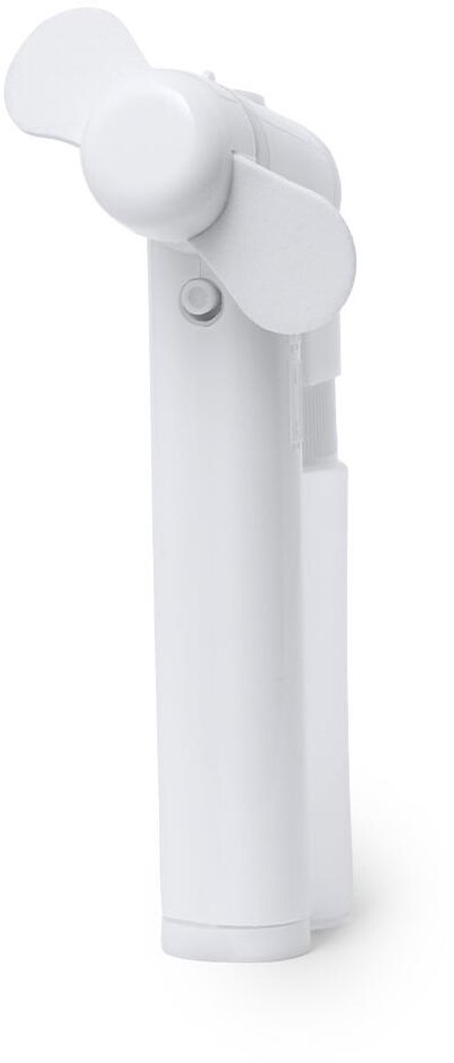Handventilator - wit - waaier met waterverstruiver - 16 cm - mini