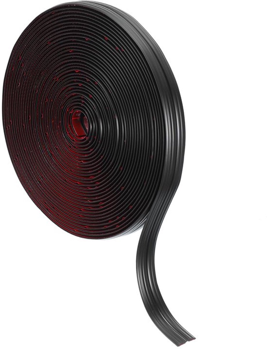 Wand Hoekbeschermer 20mm x 10m - Zelfklevende PVC Hoekbeschermer voor Binnen en Buiten - Zwart
