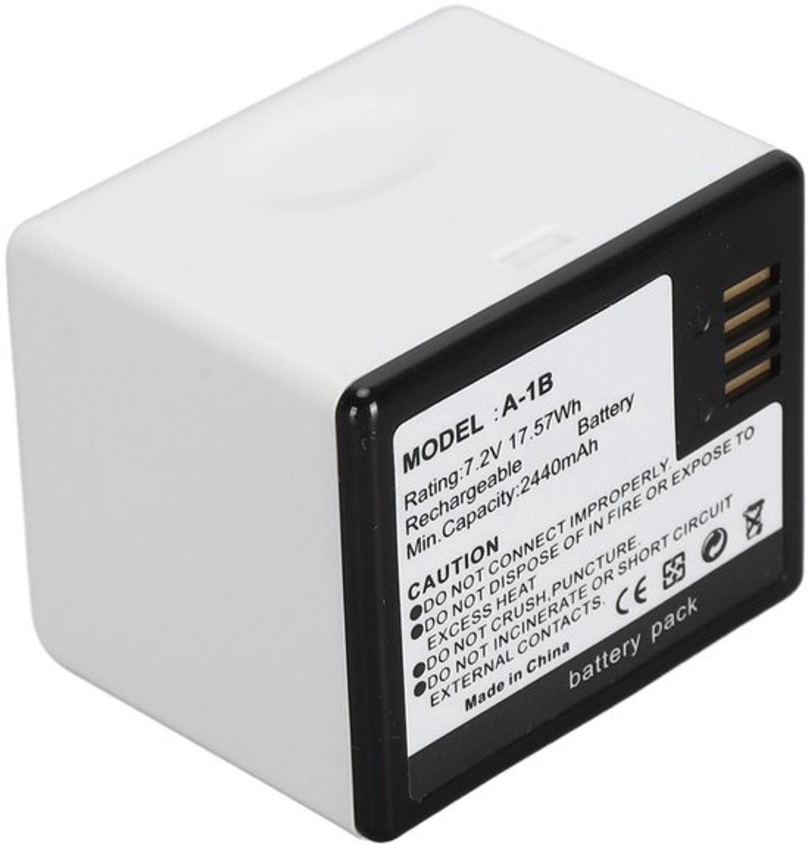 Vervangende batterij voor Arlo Pro en Pro 2 camera's, 7.2V 2440MAh oplaadbare vervangende batterij voor Arlo VMC4030 VMC4030P VMS4230 VMS4430 VMS4530 VMS4230P serie