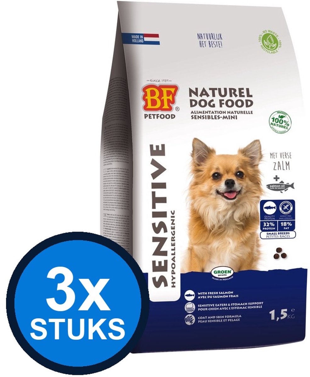BF Petfood Biofood - sensitive small breed 1,5kg - Hondenvoer - 1.5 kg
