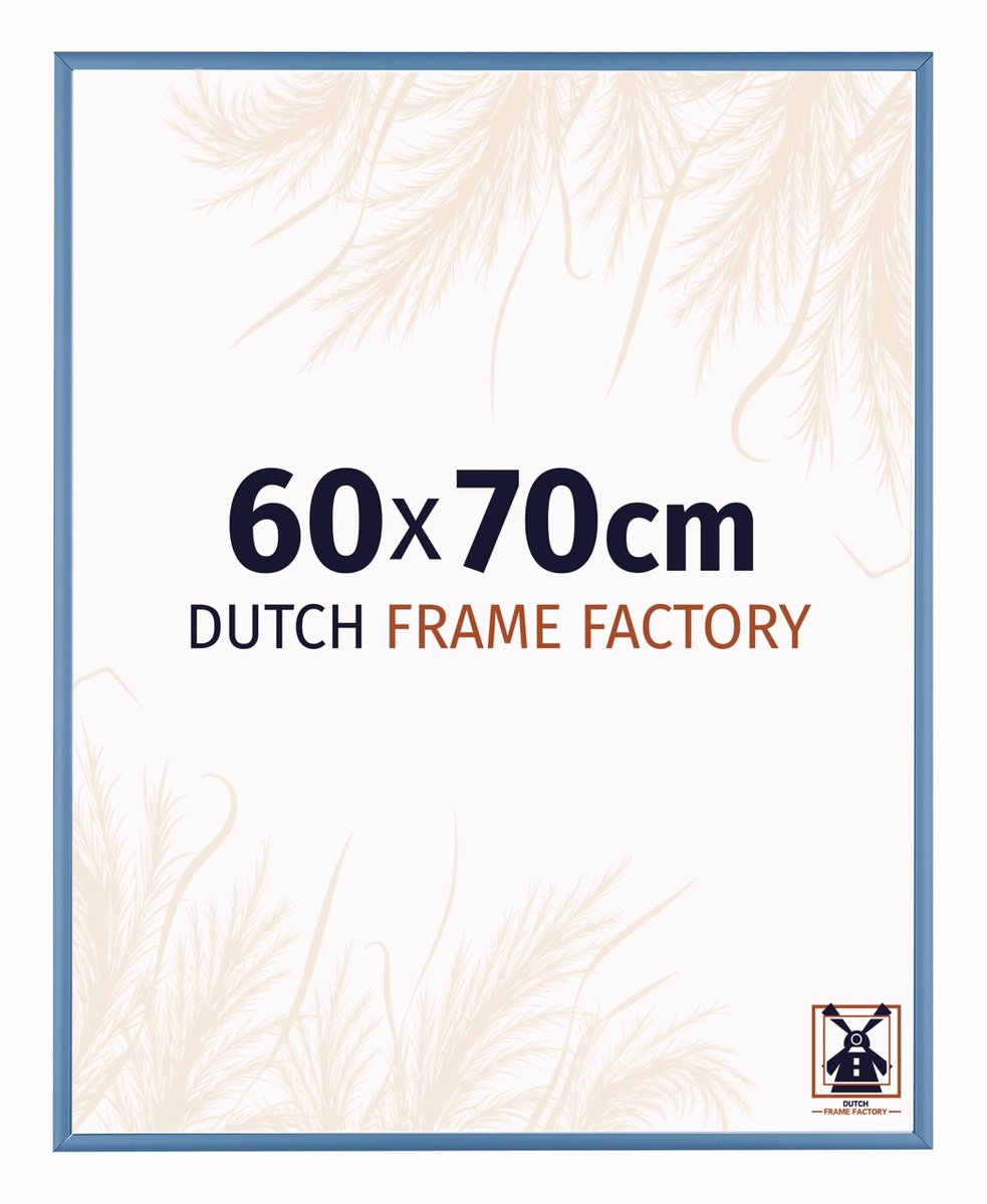 Fotolijst 60x70 cm - Aluminium - Staal Blauw - Kampen