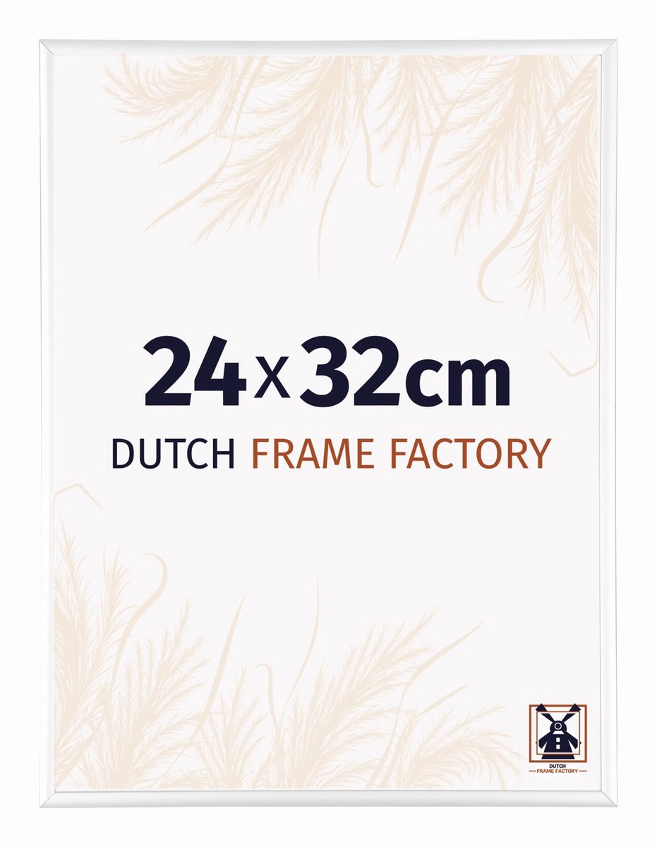 Dutch Frame Factory Fotolijst 24x32 cm - Aluminium - Wit Hoogglans - Kampen