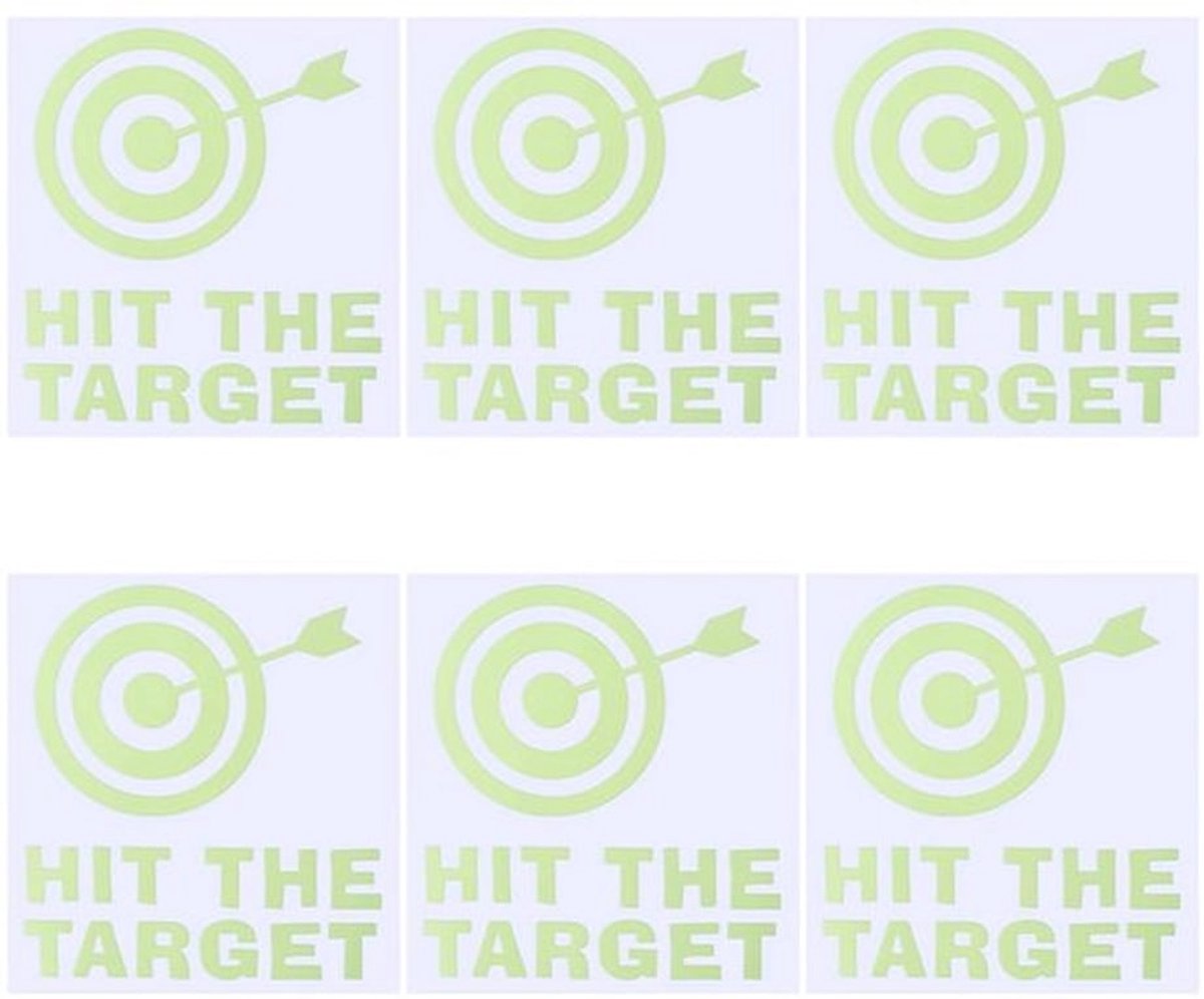 7 stuks toiletgerichte stickers, glow in the dark sticker, bullseye target, zindelijkheidstraining toilet, plas target, bullseye sticker, borden, bumpersticker voor toilet, urinoir, badkamer