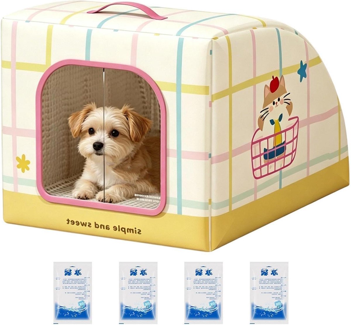 Koelend Kattenhuis - Kattenkoeler Kattenbed - Huisdier Comfort - Geïsoleerde Structuur - 30 x 12 x 12 cm - Kitten