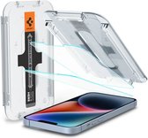 Spigen Screen Protector Geschikt voor Apple iPhone 17e / 16e / 14 / 13 / 13 Pro - EZ Fit GLAS.tR - 9H Tempered Glass - Case Friendly - Gemakkelijke Installatie - 2-Pack