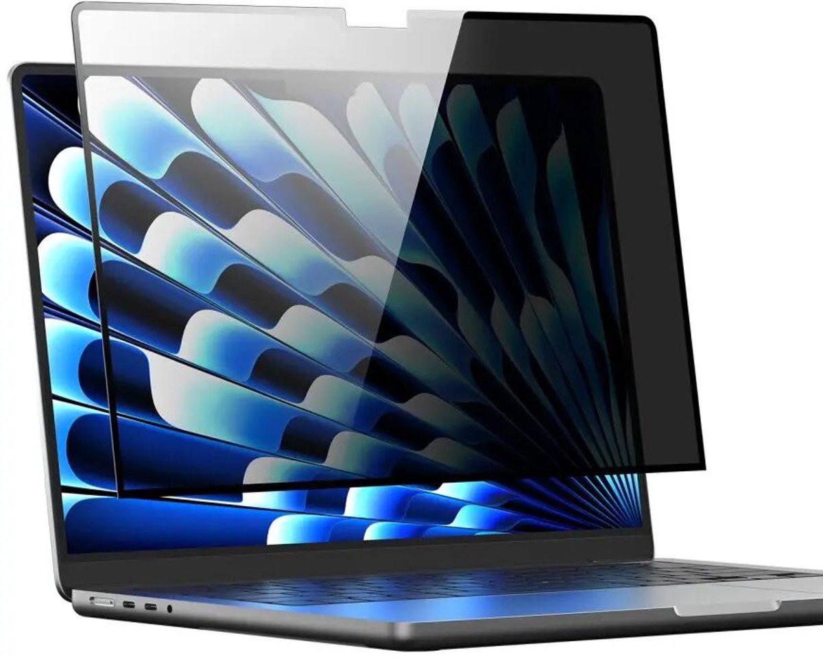 Dux Ducis Privacy Screen Protector Geschikt voor Apple MacBook Neo 13 (2026) - 9H Tempered Glass - Beschermglas - Glasplaatje - Anti-Spy - Edge to Edge Bescherming