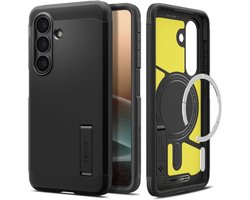 Spigen Tough Armor Hoesje Geschikt voor Samsung Galaxy S26 | Compatibel met MagSafe / Qi2 | Back Cover Militaire Standaard | Kickstand | Zwart